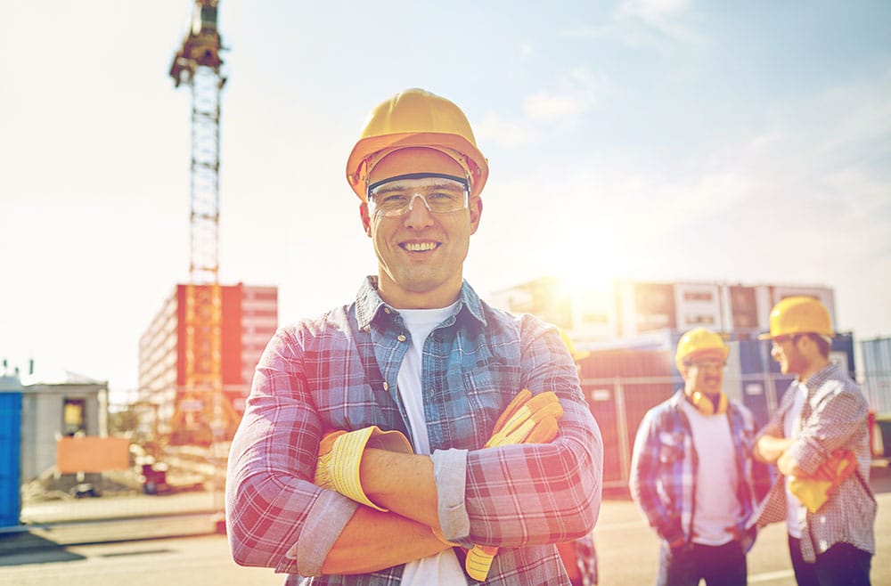 Contruction worker on site